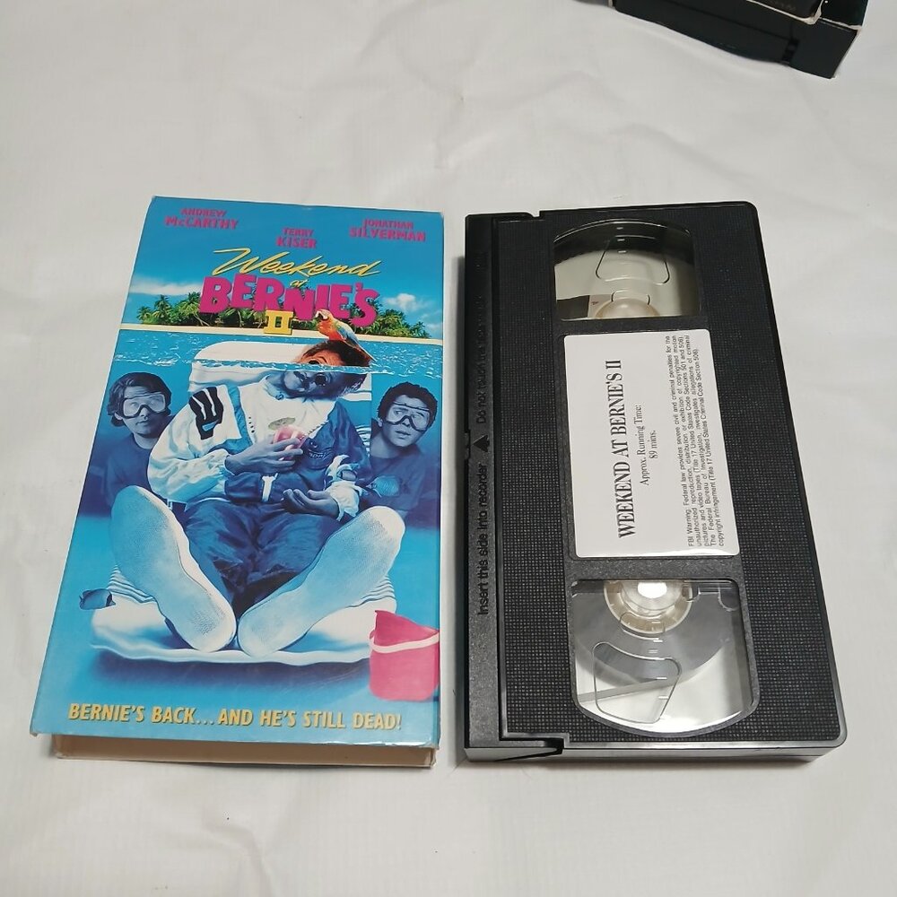 Weekend At Bernie's 2 II VHS Tape Andrew McCarthy Terry Kiser - Bundle & Save